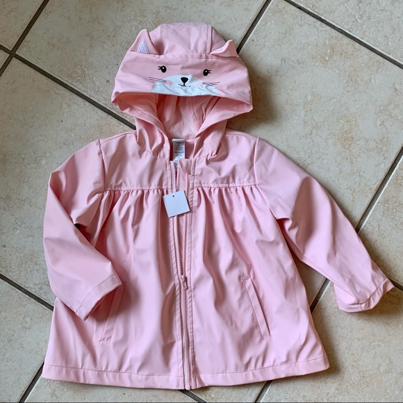 Little Me Jackets & Coats Little Me Pink Kitty Raincoat Poshmark